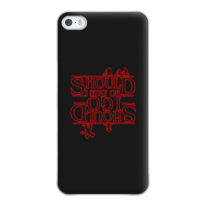 Should I Stay Or Should I Go Upside Down Phone Case for iPhone 5 / 5s / SE 2016