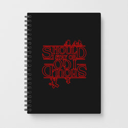 Should I Stay Or Should I Go Upside Down - Stranger Things Notebook