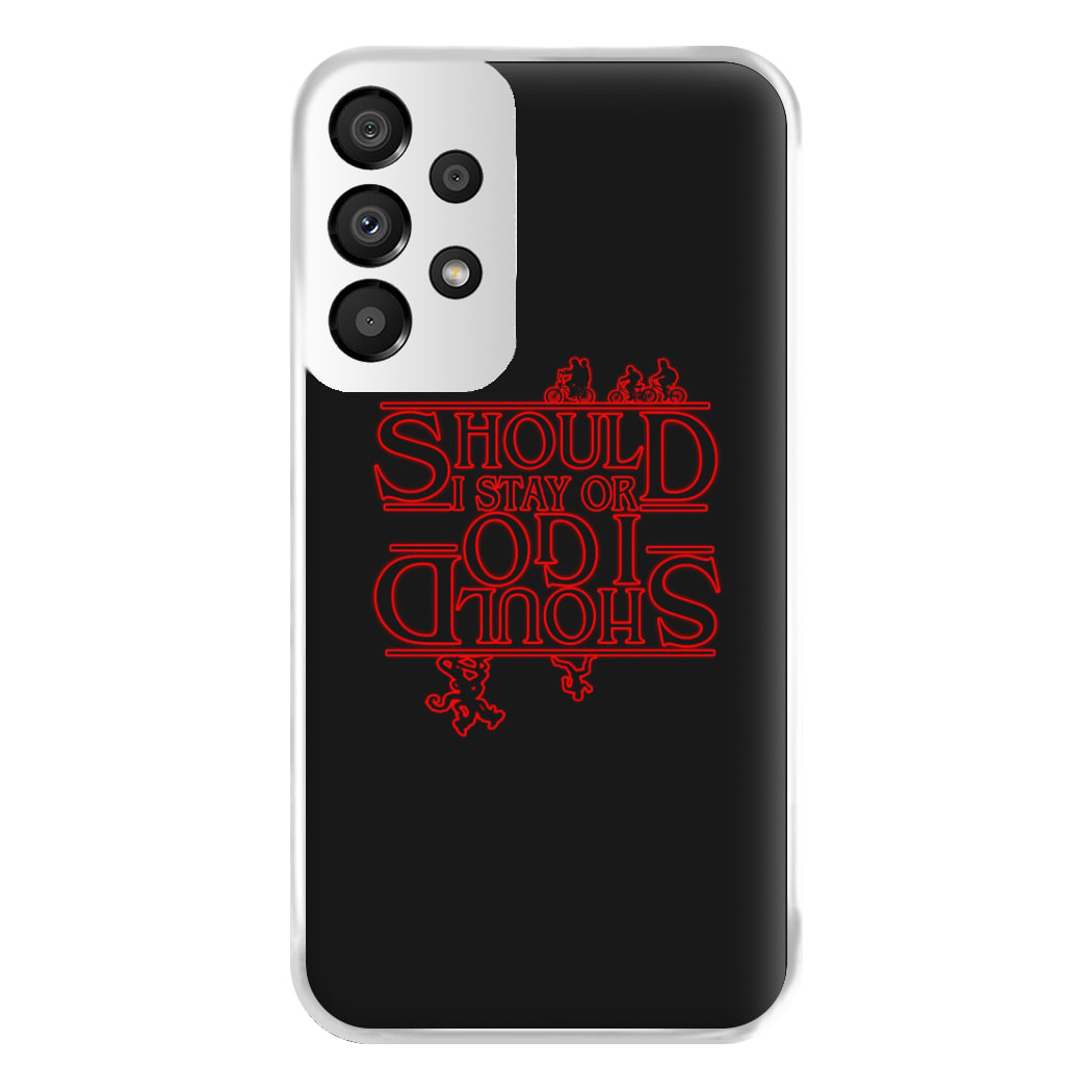 Should I Stay Or Should I Go Upside Down Phone Case for Galaxy A33