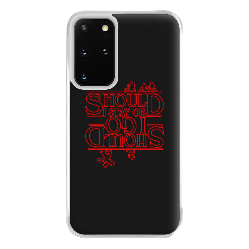 Should I Stay Or Should I Go Upside Down Phone Case for Galaxy S20 Plus