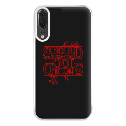 Should I Stay Or Should I Go Upside Down Phone Case for Huawei P20