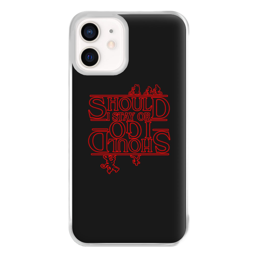 Should I Stay Or Should I Go Upside Down Phone Case for iPhone 12 Mini