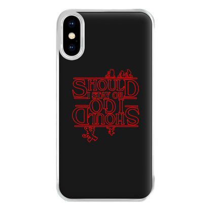 Should I Stay Or Should I Go Upside Down Phone Case for iPhone XS Max