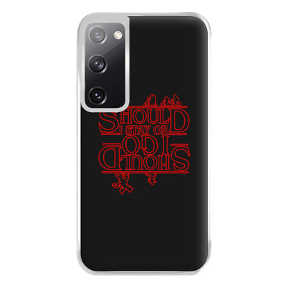 Should I Stay Or Should I Go Upside Down Phone Case for Galaxy S20