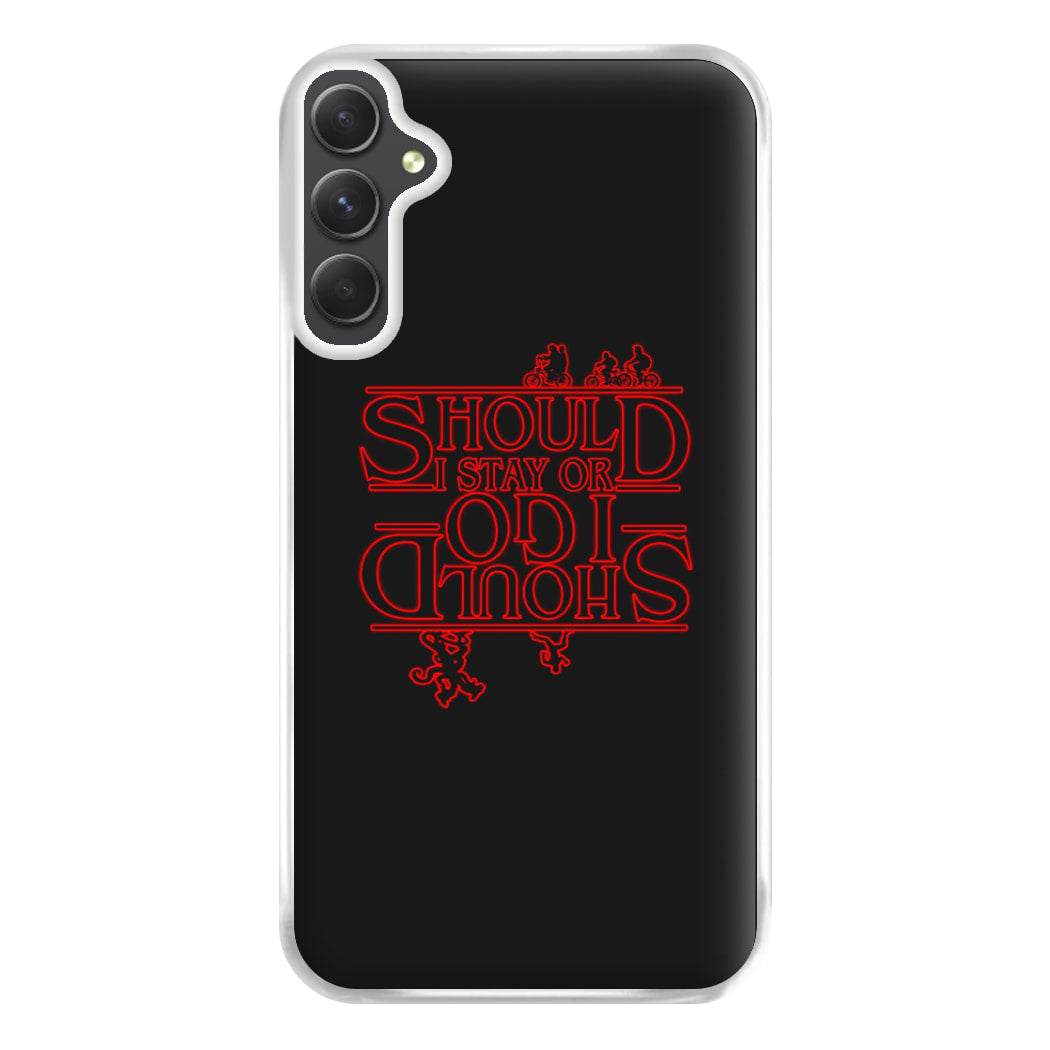 Should I Stay Or Should I Go Upside Down Phone Case for Galaxy A54