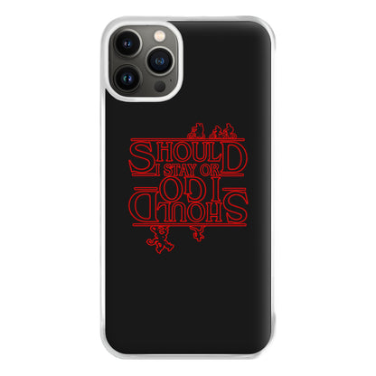 Should I Stay Or Should I Go Upside Down Phone Case for iPhone 13