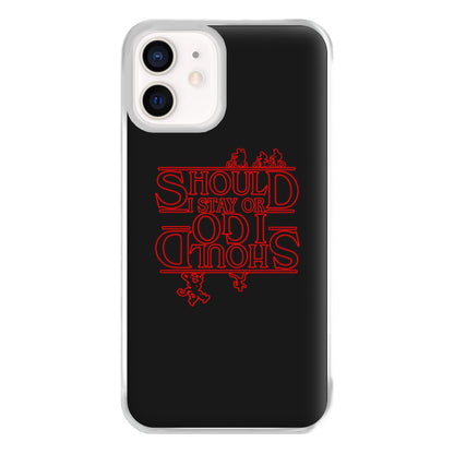 Should I Stay Or Should I Go Upside Down Phone Case for iPhone 13 Mini