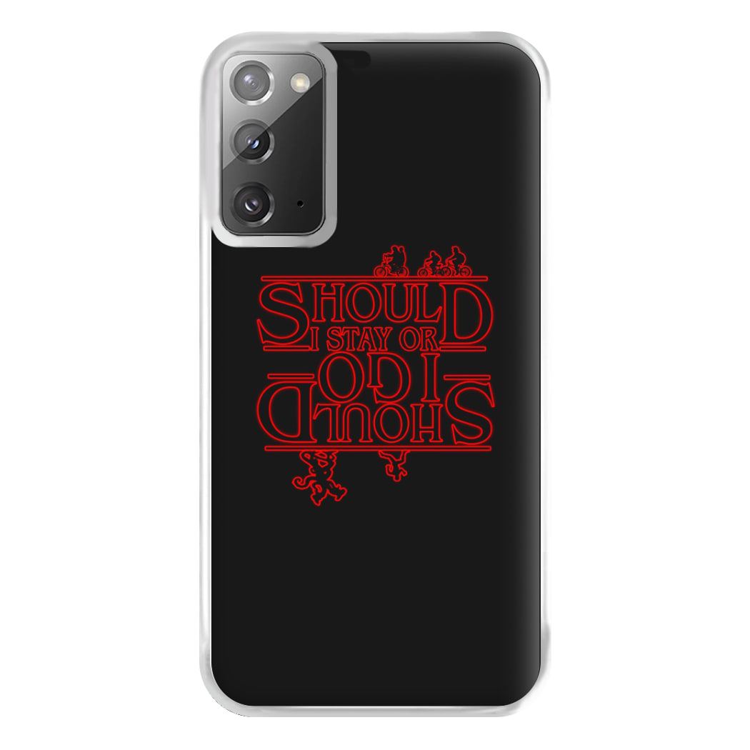 Should I Stay Or Should I Go Upside Down Phone Case for Galaxy Note 20 Ultra