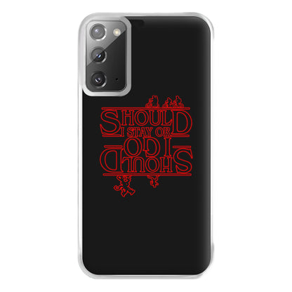 Should I Stay Or Should I Go Upside Down Phone Case for Galaxy Note 20 Ultra