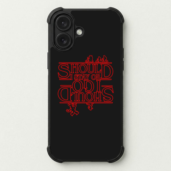 Should I Stay Or Should I Go Upside Down Phone Case — Bumper case