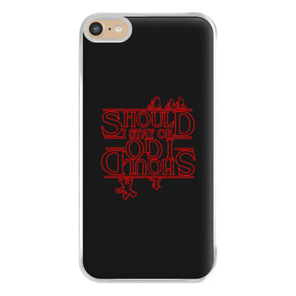 Should I Stay Or Should I Go Upside Down Phone Case for iPhone 6 Plus / 7 Plus / 8 Plus