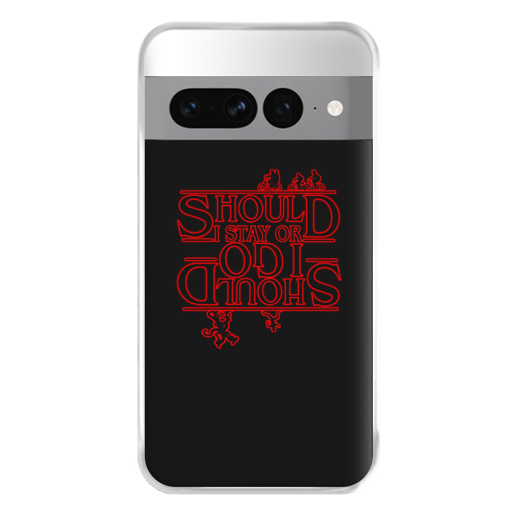 Should I Stay Or Should I Go Upside Down Phone Case for Google Pixel 7 Pro