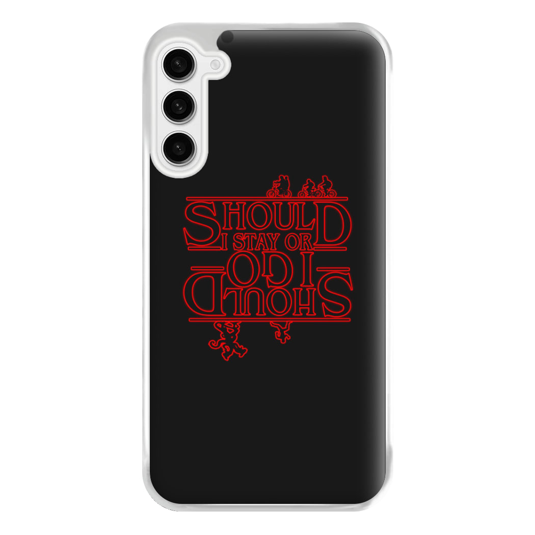 Should I Stay Or Should I Go Upside Down Phone Case for Galaxy S23FE