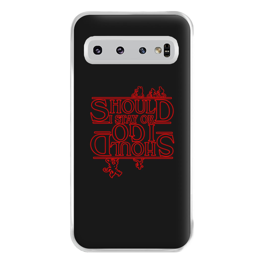 Should I Stay Or Should I Go Upside Down Phone Case for Galaxy S10 Plus