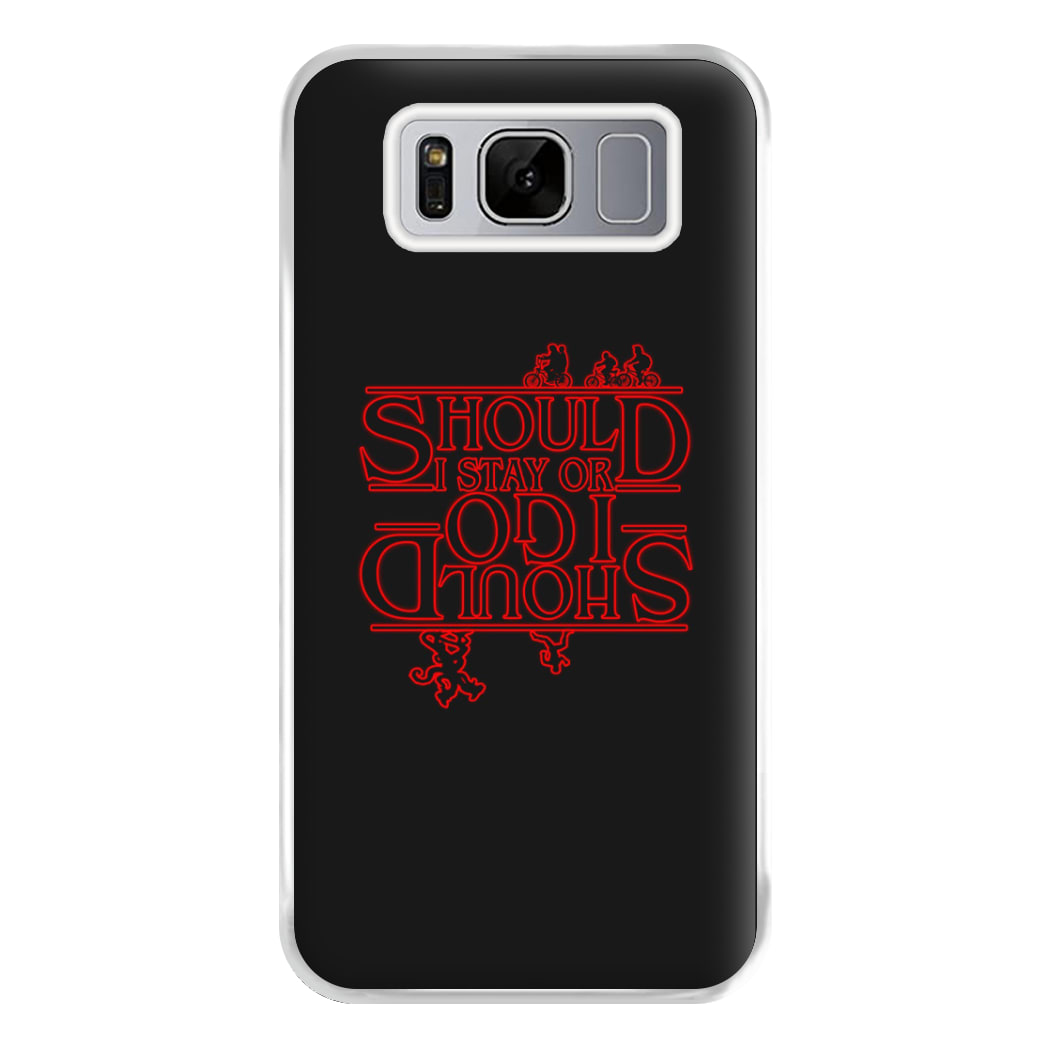 Should I Stay Or Should I Go Upside Down Phone Case for Galaxy S8 Plus