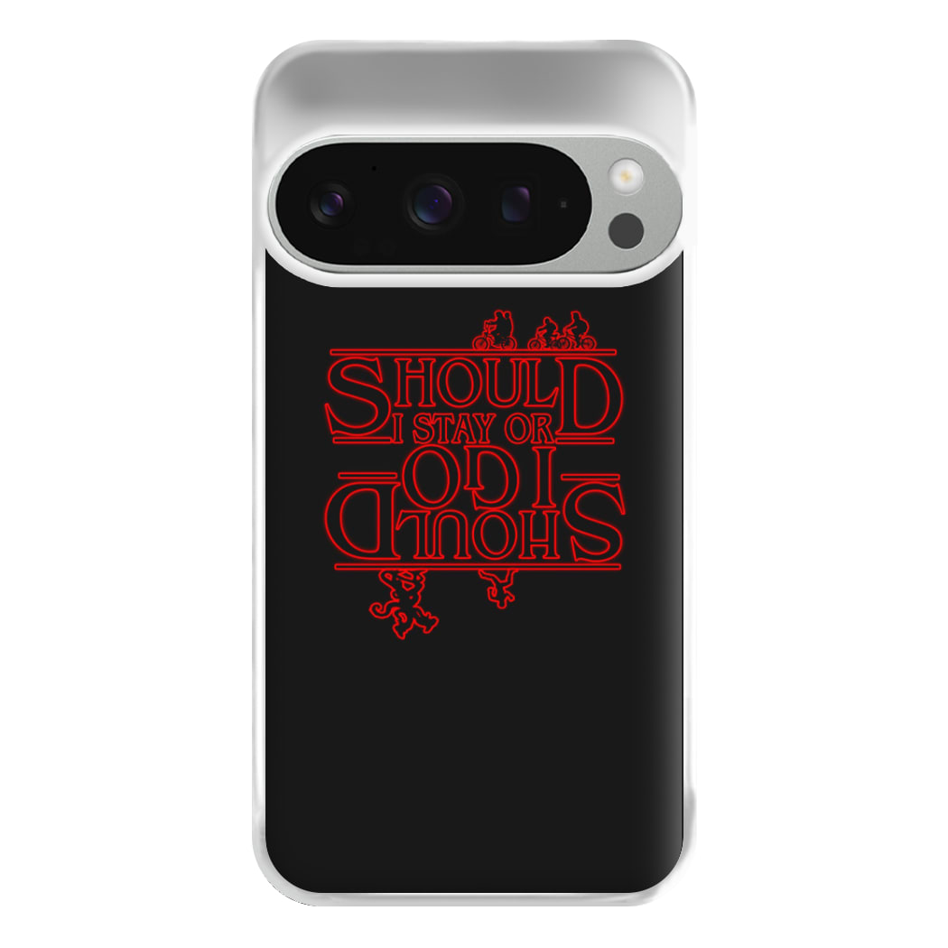 Should I Stay Or Should I Go Upside Down Phone Case for Google Pixel 9 Pro XL