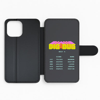 Dig Dug High Score - Stranger Things Flip Phone Case