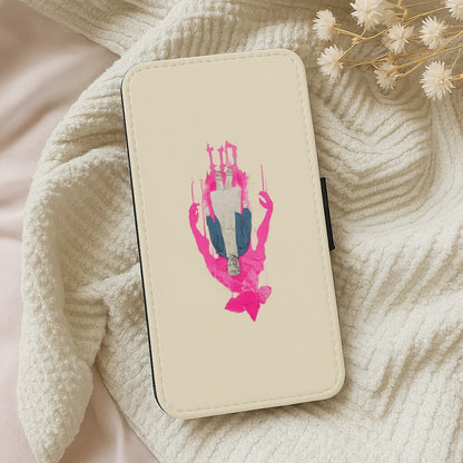 Upside Down Eleven Sketch - Stranger Things Wallet Phone Case