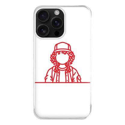 Dustin Outline Phone Case for iPhone 16 Pro Max