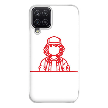 Dustin Outline Phone Case for Galaxy A12