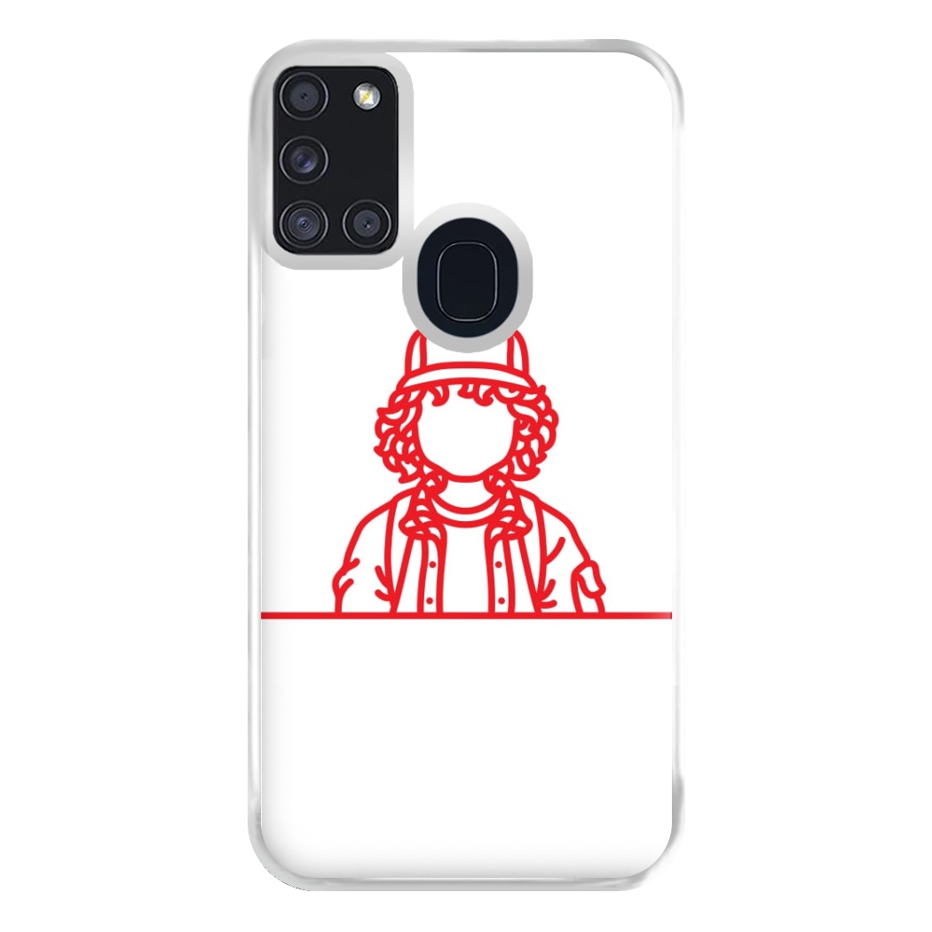 Dustin Outline Phone Case for Galaxy A21s