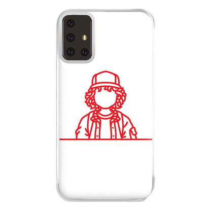 Dustin Outline Phone Case for Galaxy A71