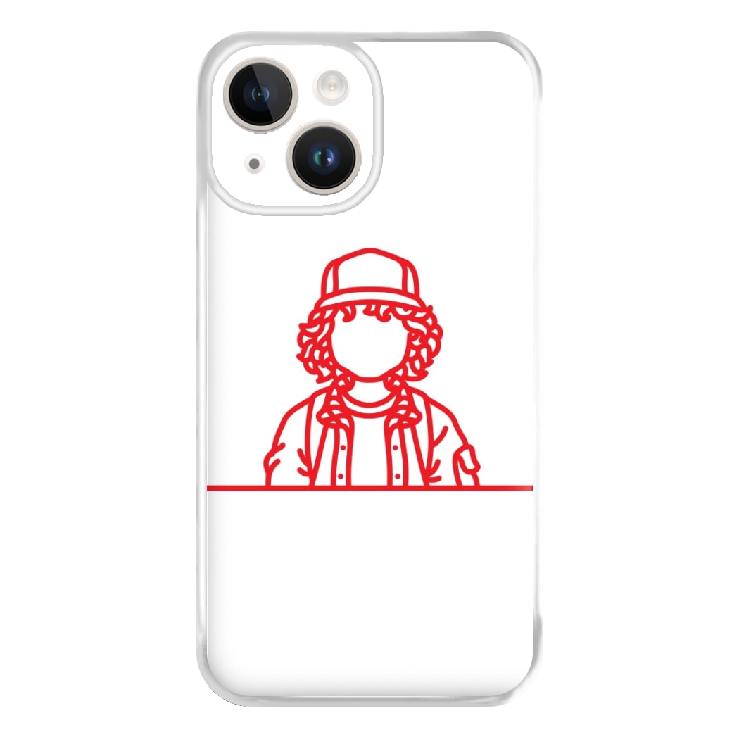 Dustin Outline Phone Case for iPhone 14