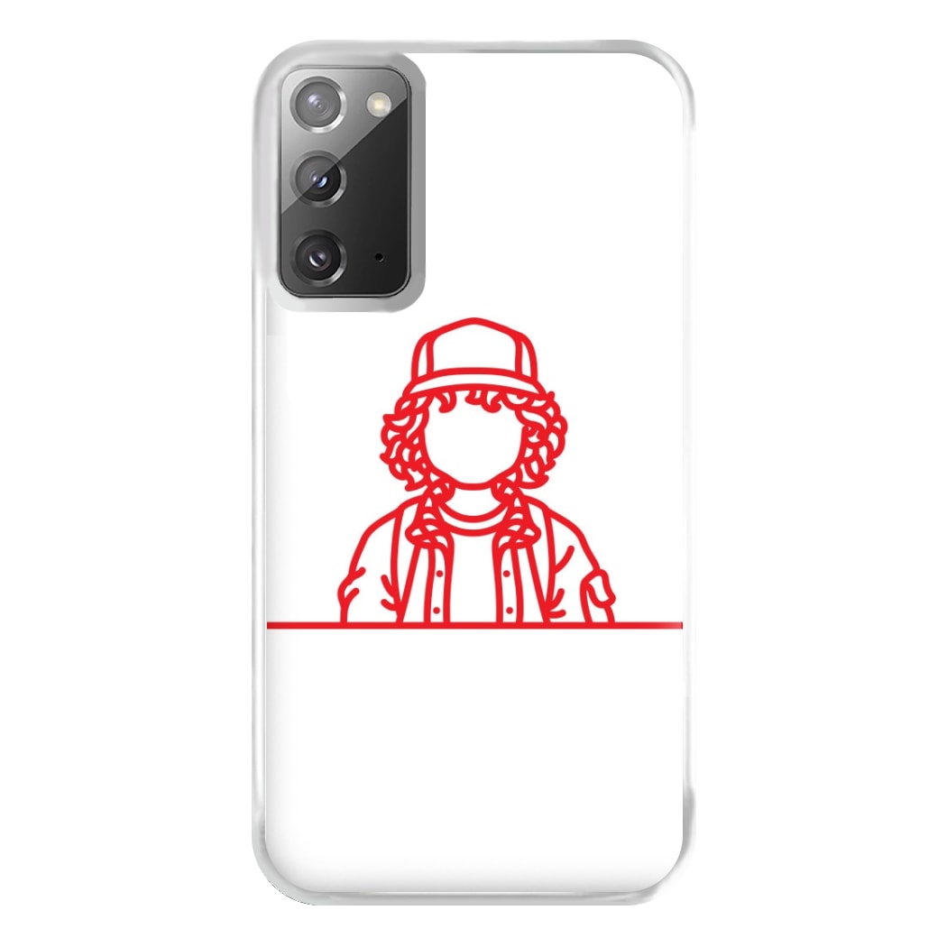 Dustin Outline Phone Case for Galaxy Note 20 Ultra