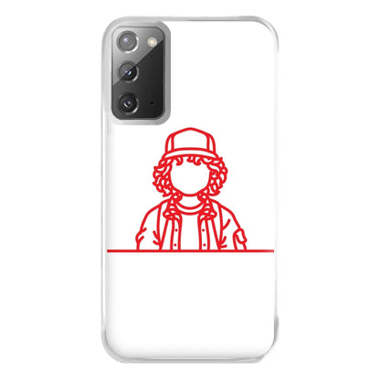 Dustin Outline Phone Case for Galaxy Note 20 Ultra