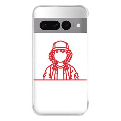 Dustin Outline Phone Case for Google Pixel 7 Pro