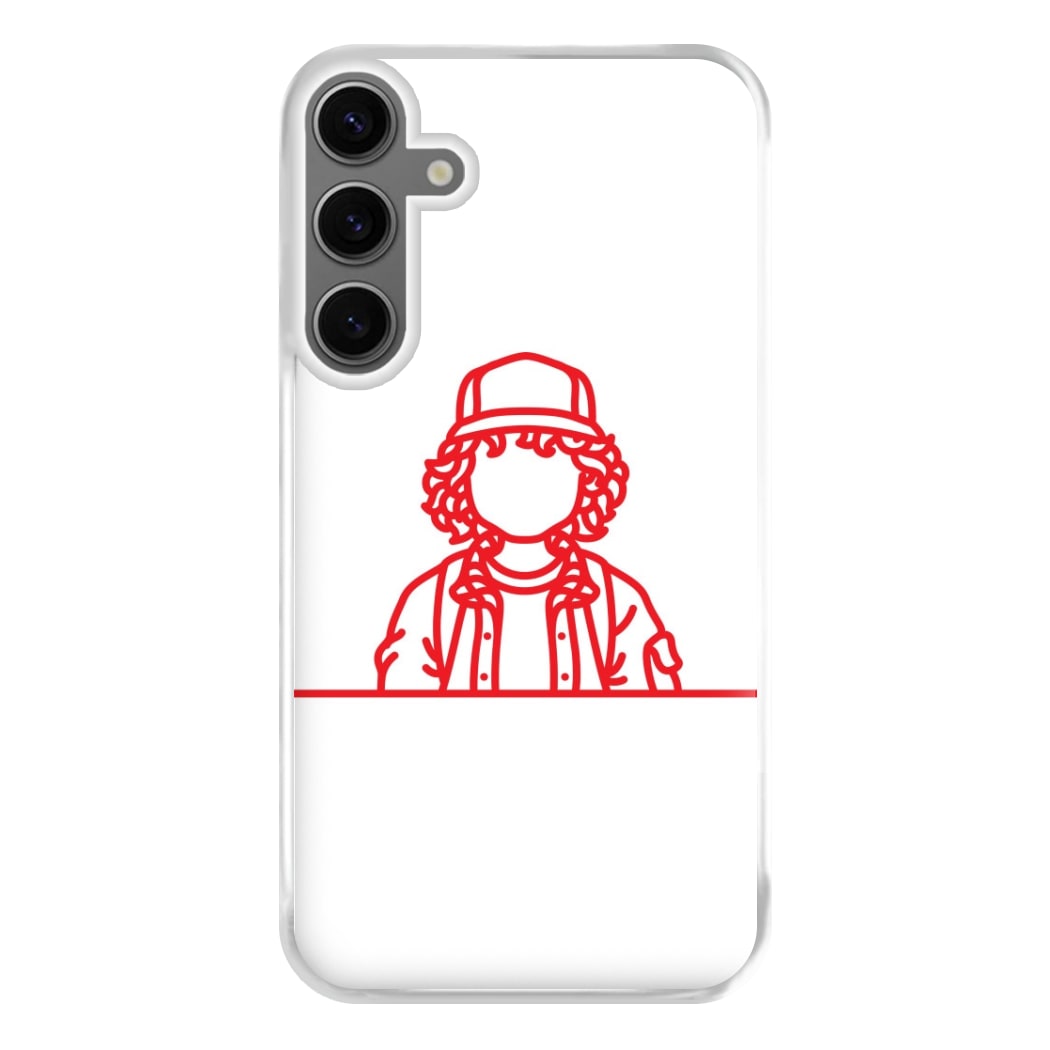 Dustin Outline Phone Case for Galaxy S24FE