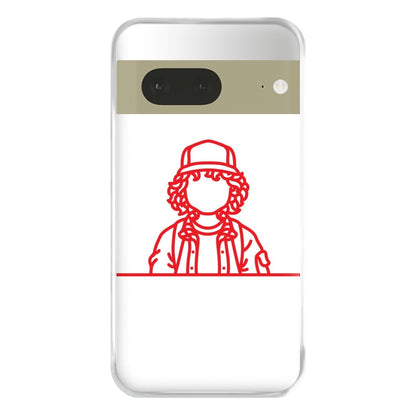 Dustin Outline Phone Case for Google Pixel 7a