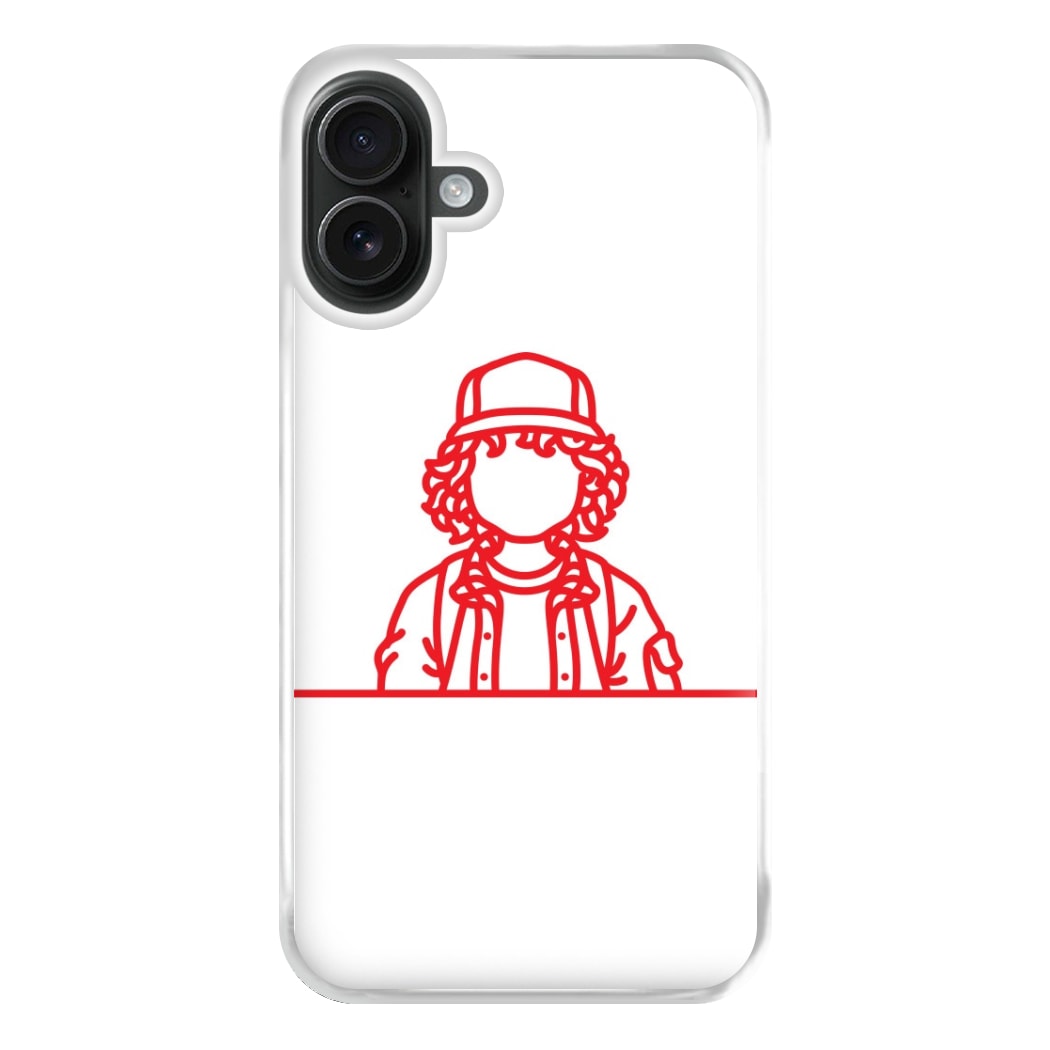 Dustin Outline Phone Case for iPhone 16 Plus