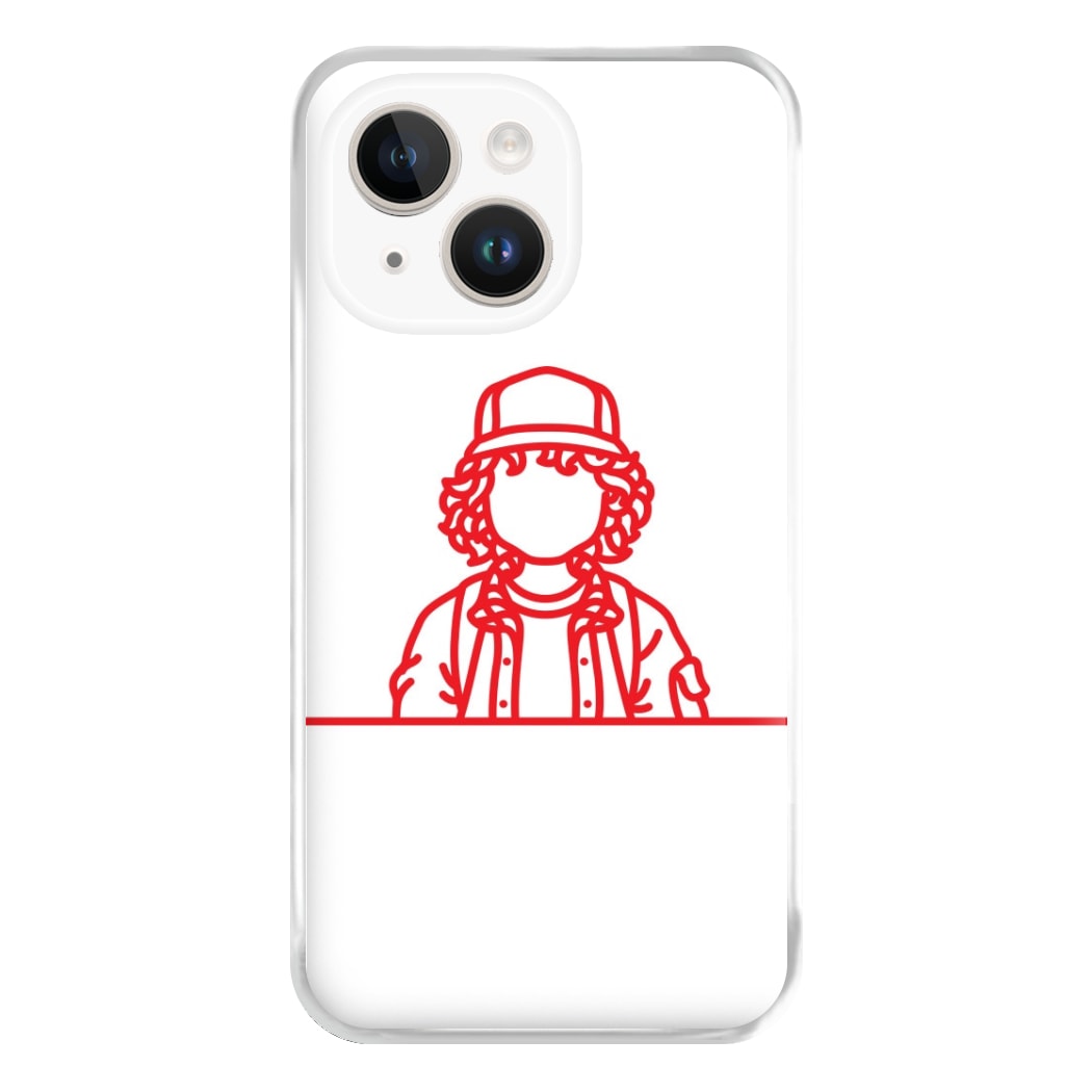 Dustin Outline Phone Case for iPhone 14 Plus