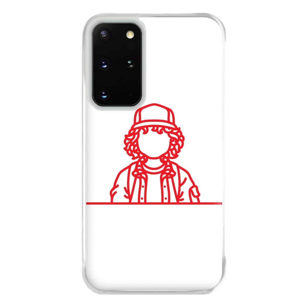 Dustin Outline Phone Case for Galaxy S20 Plus