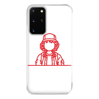 Dustin Outline Phone Case for Galaxy S20 Plus