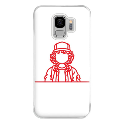 Dustin Outline Phone Case for Galaxy S9 Plus