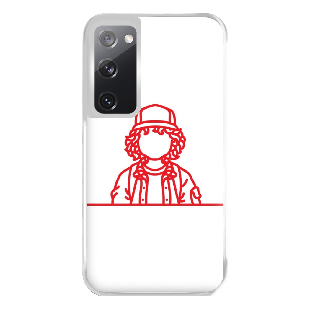 Dustin Outline Phone Case for Galaxy S20FE