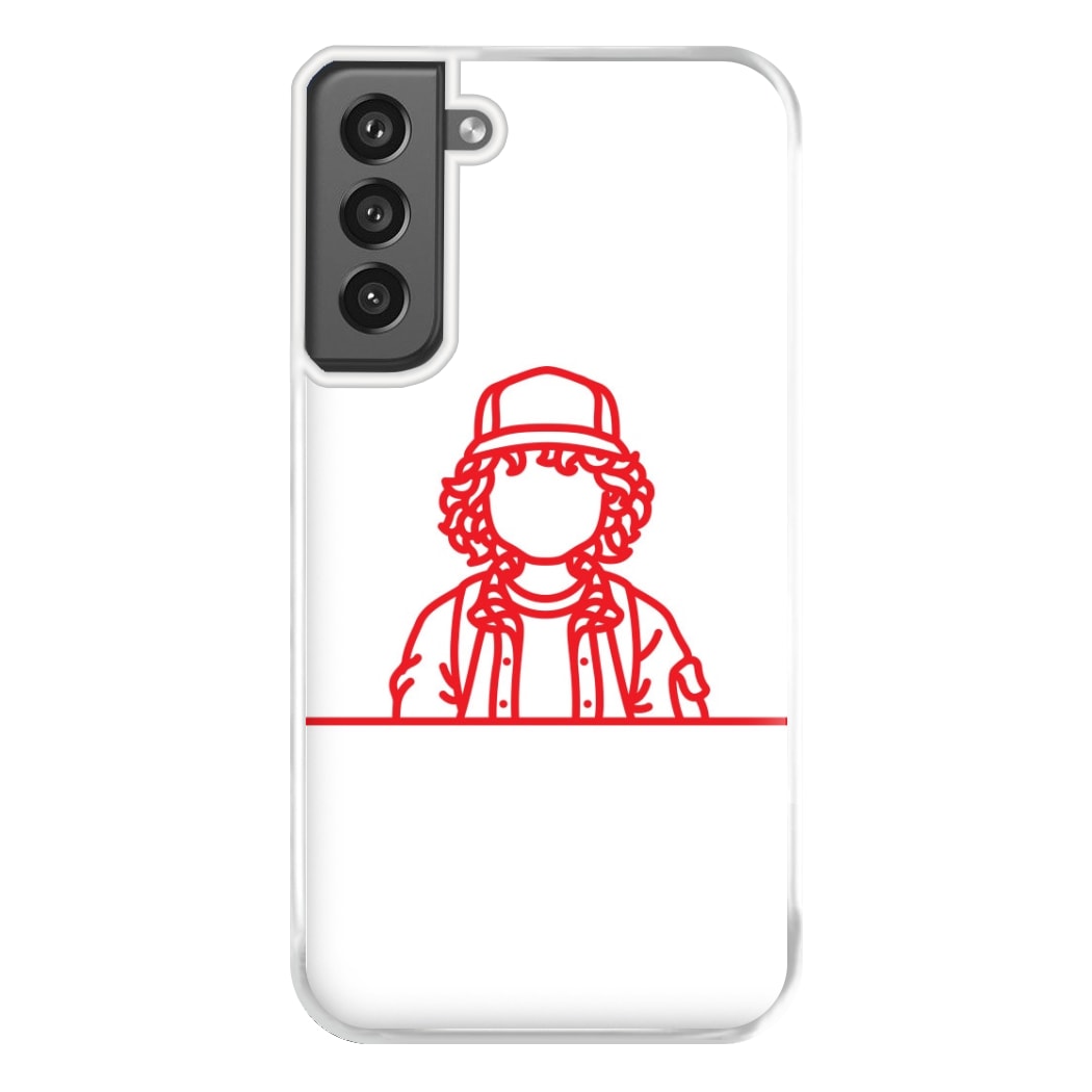 Dustin Outline Phone Case for Galaxy S21FE