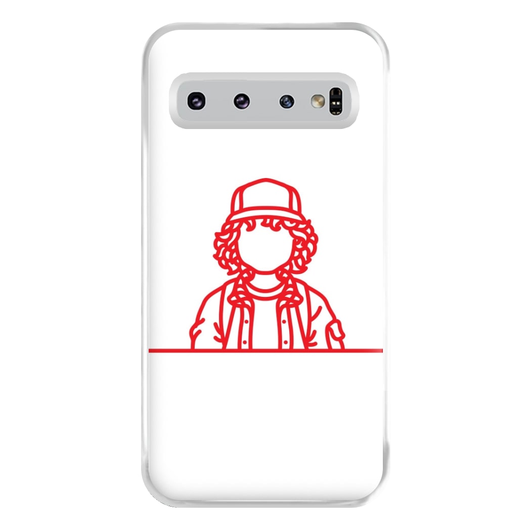 Dustin Outline Phone Case for Galaxy S10 Plus