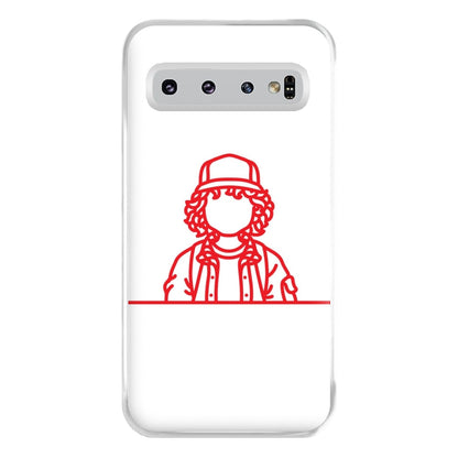 Dustin Outline Phone Case for Galaxy S10 Plus