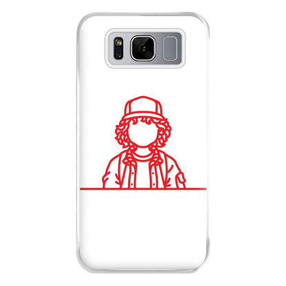 Dustin Outline Phone Case for Galaxy S8 Plus