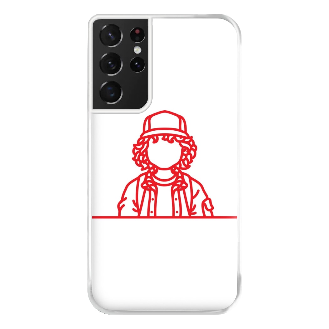 Dustin Outline Phone Case for Galaxy S21 Ultra