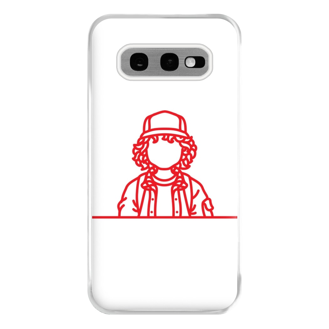 Dustin Outline Phone Case for Galaxy S10e