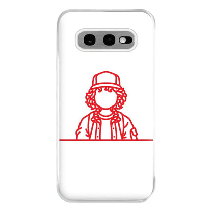 Dustin Outline Phone Case for Galaxy S10e