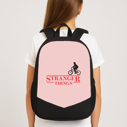 Stranger Cycling Logo Large School Bag