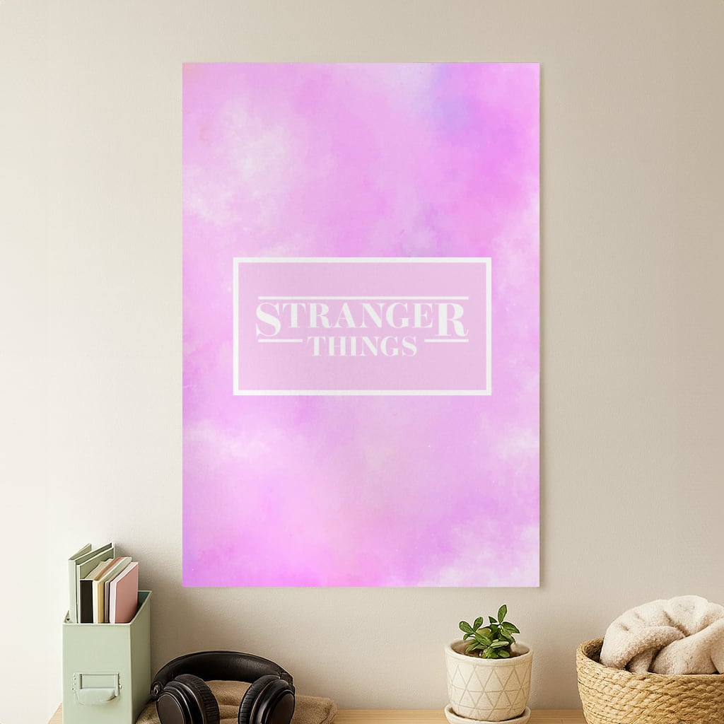Pink Galaxy Stranger Poster
