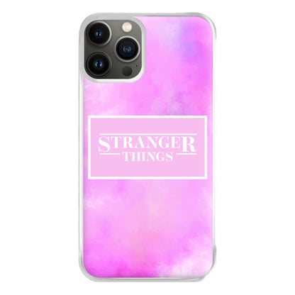 Pink Galaxy Stranger Phone Case for iPhone 13 Pro Max