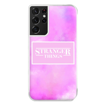 Pink Galaxy Stranger Phone Case for Galaxy S21 Ultra