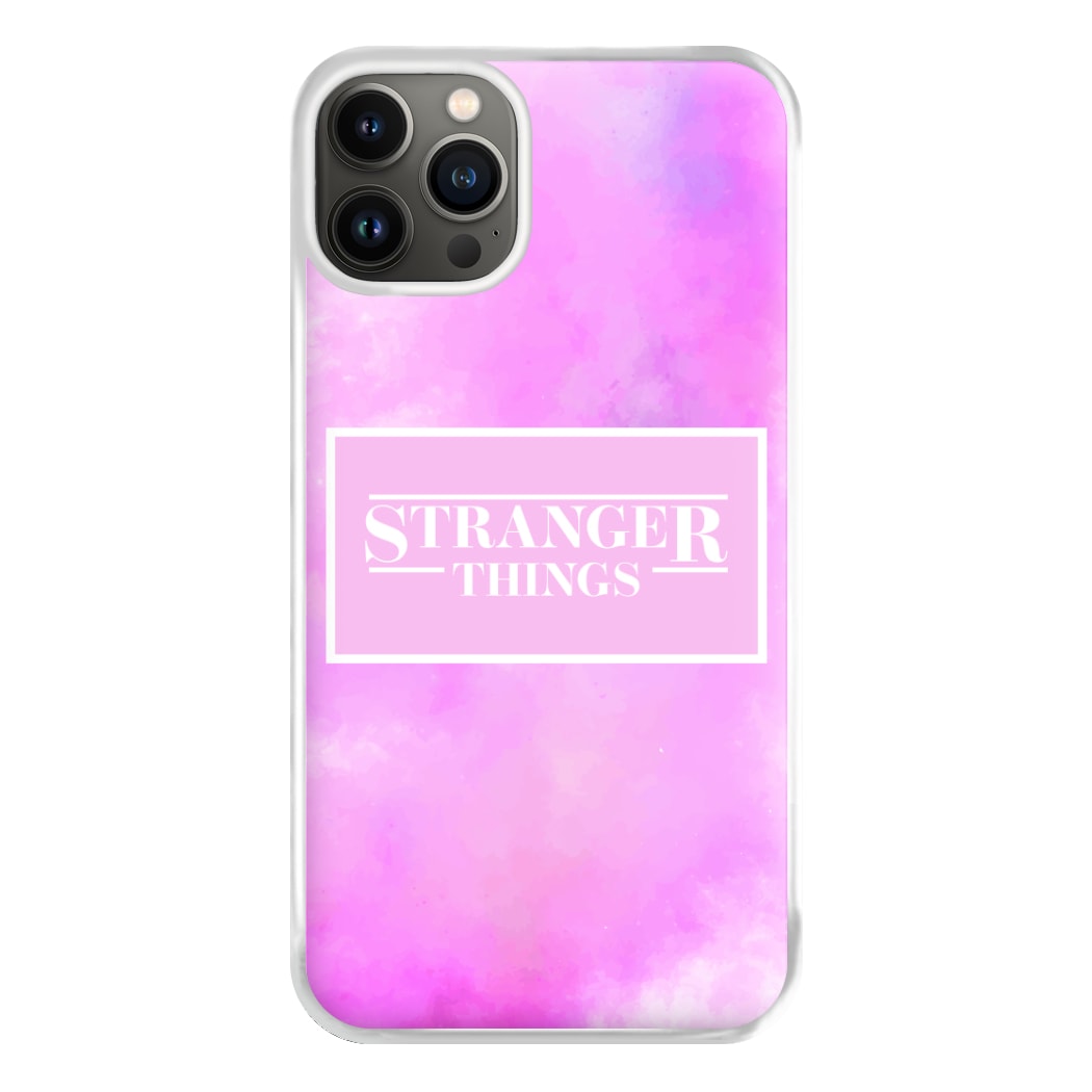 Pink Galaxy Stranger Phone Case for iPhone 13